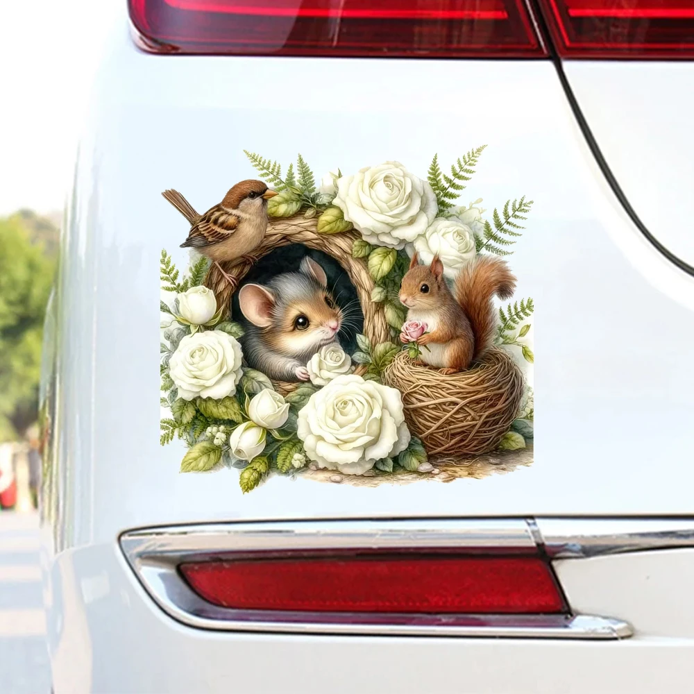 

15x14cm Garden Pals Self-Adhesive Vinyl Decal, Used for Car Windows, Bumper, Laptops, Waterproof Exterior Car Accessories