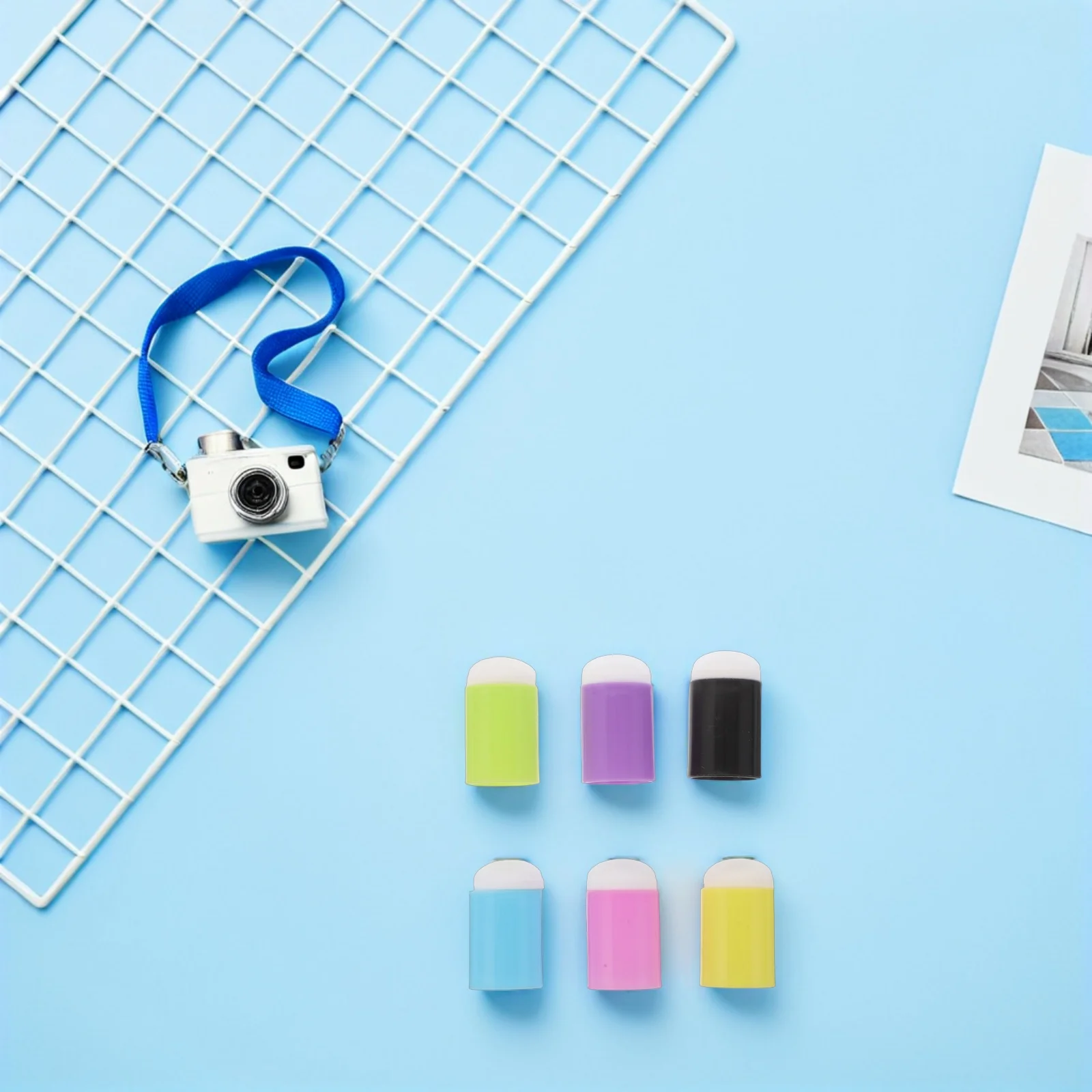 30Pcs Finger Painting Sponge Soft Non Slip Grip for DIY Painting Scrapbooking Blending Coloring and Craft Tools