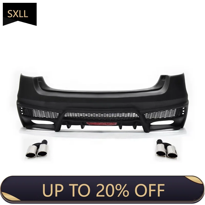 

SXLL Body Kit 2005-2009 to Black Pearl Style Rear Bumper with Tail Throat Car Bumper