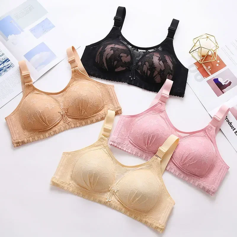 Novità nella biancheria intima da donna Reggiseno push up regolabile in pizzo sexy senza anello in acciaio Reggiseno da donna sexy morbido e traspirante