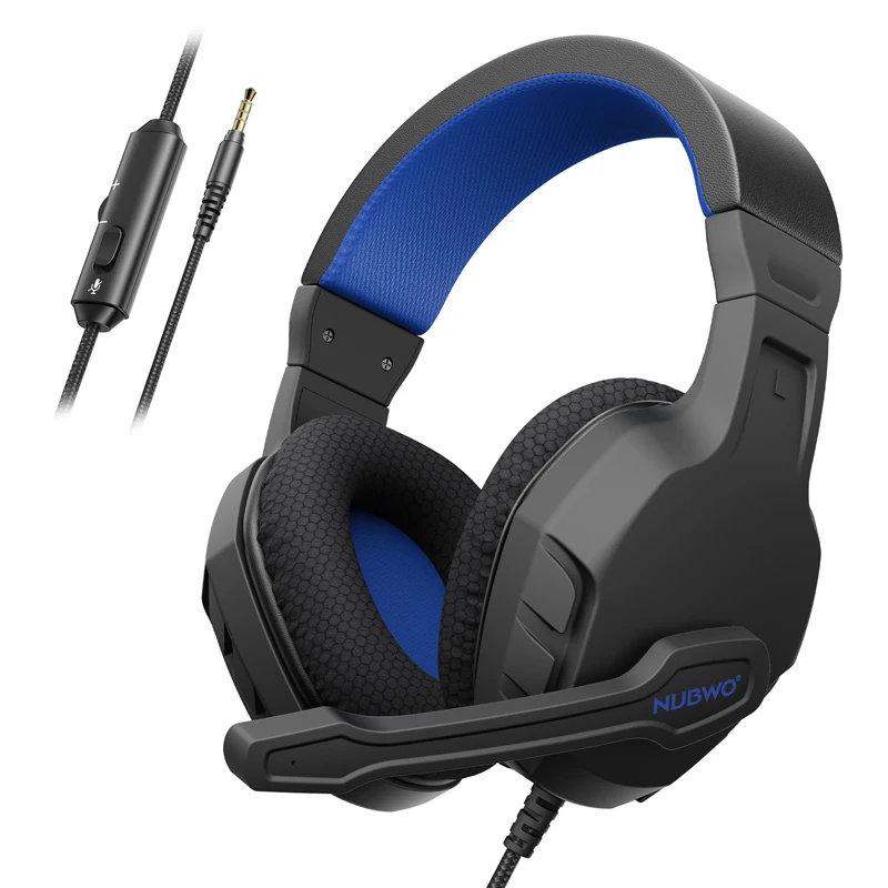 NUBWO U3 Gaming Headset with Mic Wired Over-Ear Gaming Headphones for PC,PS4,PS5,Xbox 1,Mac,Switch,Lightweight in-Line Control