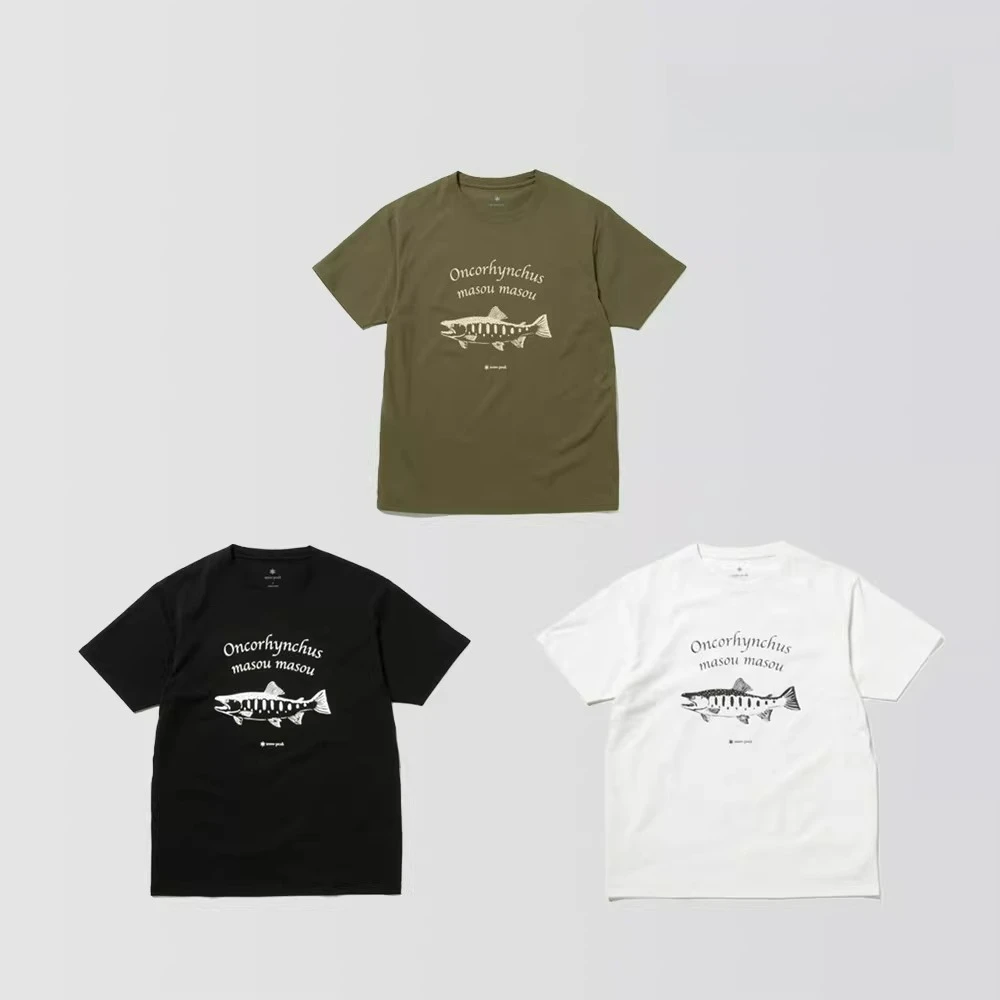 snow peak x tt Collaboration Printed Short Sleeve Quick Dry T-Shirt Unisex