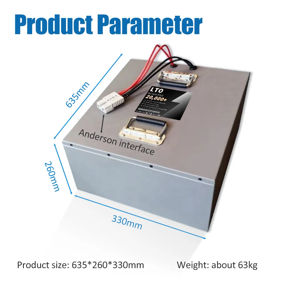 52V 100Ah LTO With Charger Lithium Titanate Battery For 4000W 9000W Home Solar System City Grid (on/off) Energy Storage RV