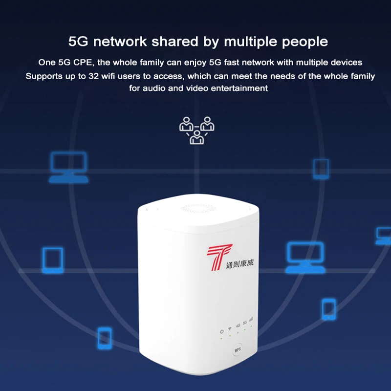 ZLT Router Wifi, X21 5G CPE dalam ruangan Sub 6GHz NSA + SA Mesh penguat Perpanjangan jaringan tanpa kabel dengan kartu SIM Router Gigabit