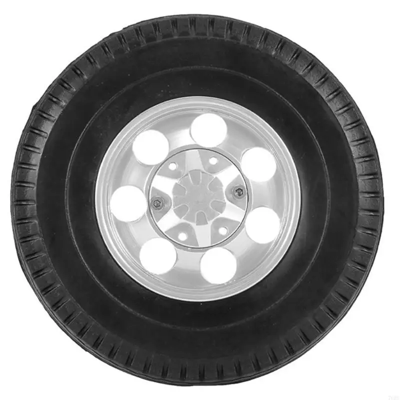 76HF Durable RC Crawler Wheel Hubs Rubber Tire Anti-Collision for 1:14 4WD RC Tamiya - view 5