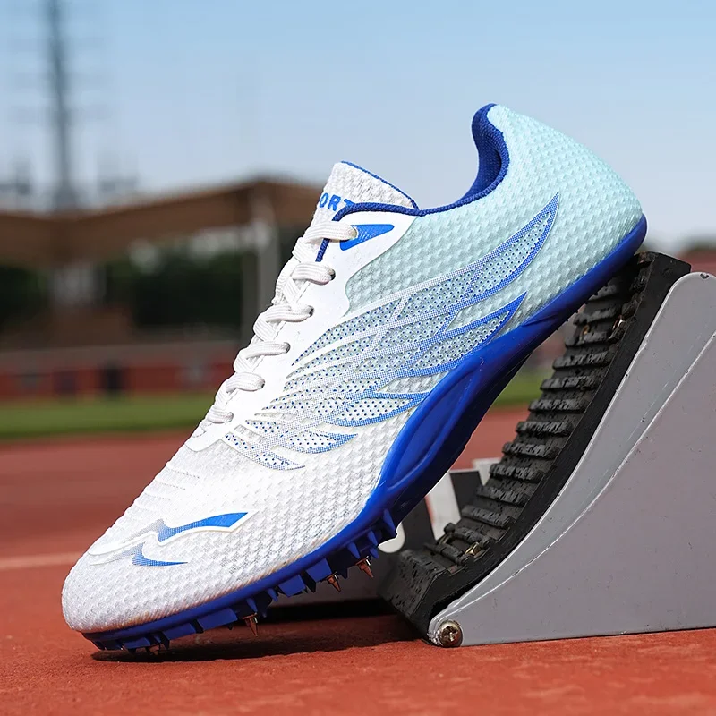 Professional Athletic Shoes With Nails Track And Field Shoes For Men Women Sprint Spikes Sneakers Breathable Men's Running Shoes