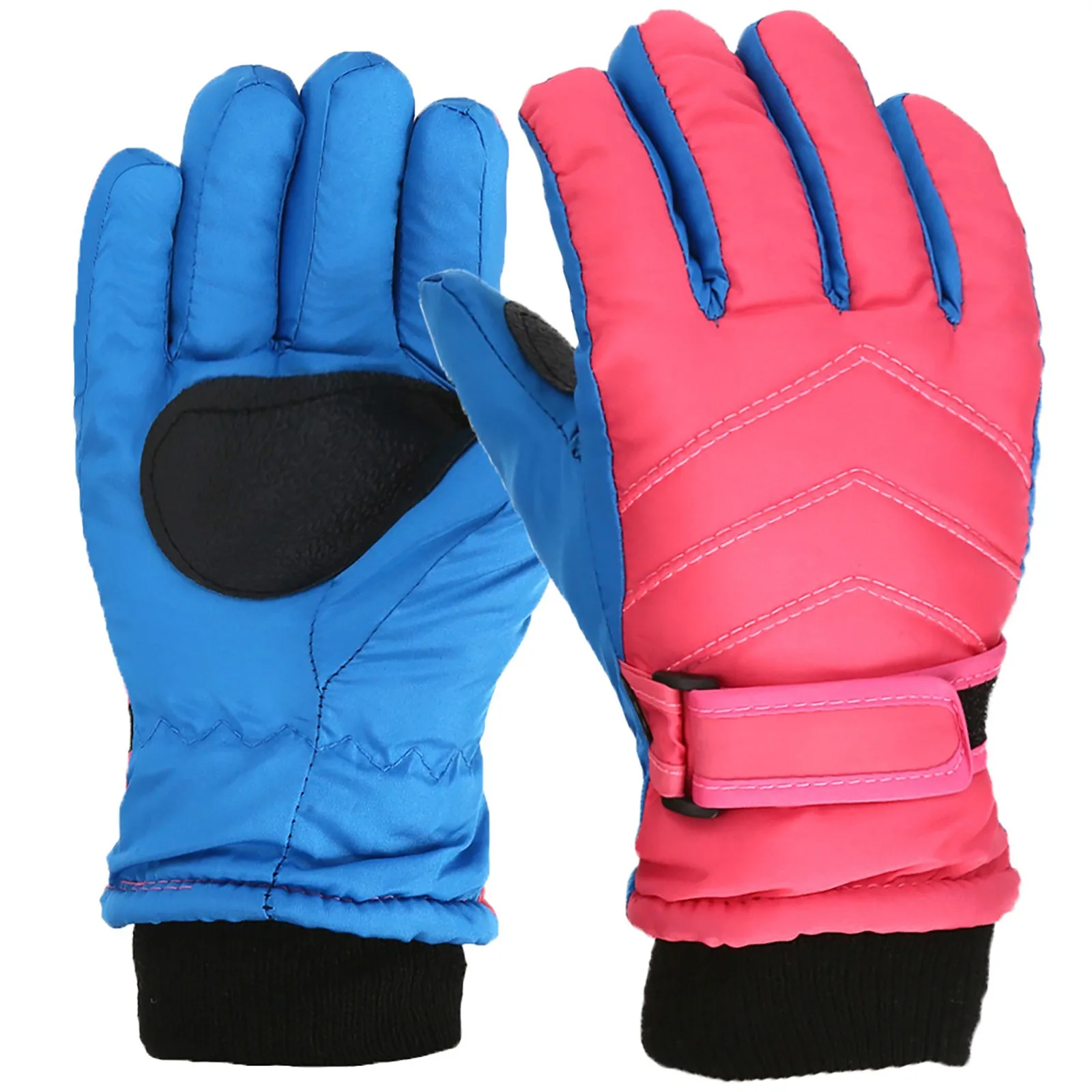 Upgraded Outdoor Children's Ski Gloves Cycling Gloves Winter Mountaineering Warm Gloves Waterproof Ski Gloves