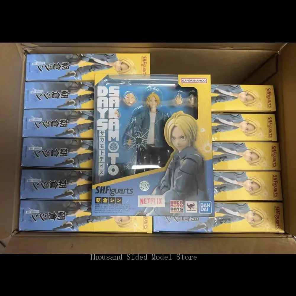 

В наличии оригинальная фигурка Bandai S.H.Figuarts Sakamoto Days Shin Asakura SHF аниме модель из ПВХ, коллекционные игрушки для мальчиков