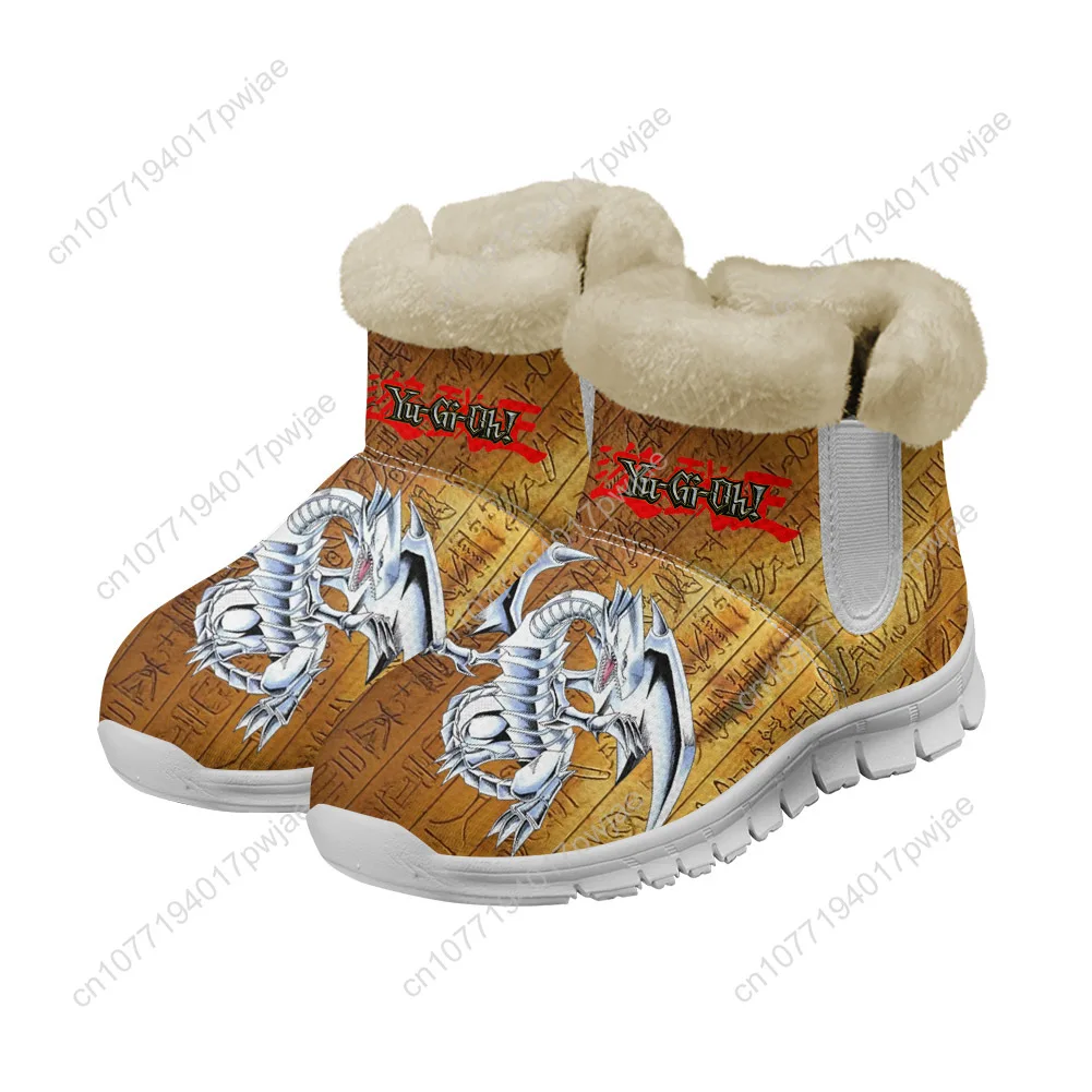 

Yu Gi Oh Anime Snow Boots Mens Yugi Muto Printed Womens Teenager Shoes Keep Warm Casual Lightweight Sports Custom Sneakers