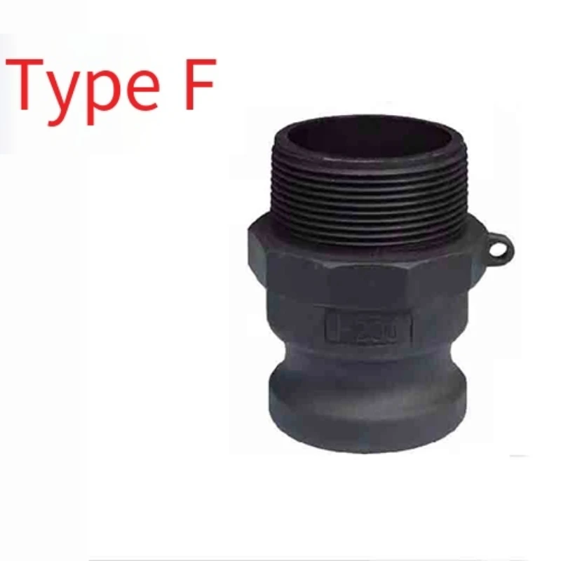 PP Plastic Quick Connector F Type Male External Thread Quick Connection Male End Plastic Connector DN20/25/50