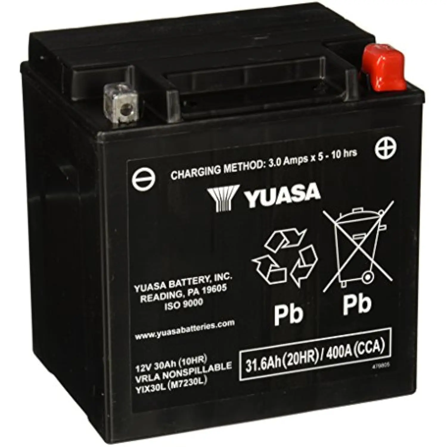 

YUAM7230L YIX30L Factory Activated YIX High Performance AGM Battery