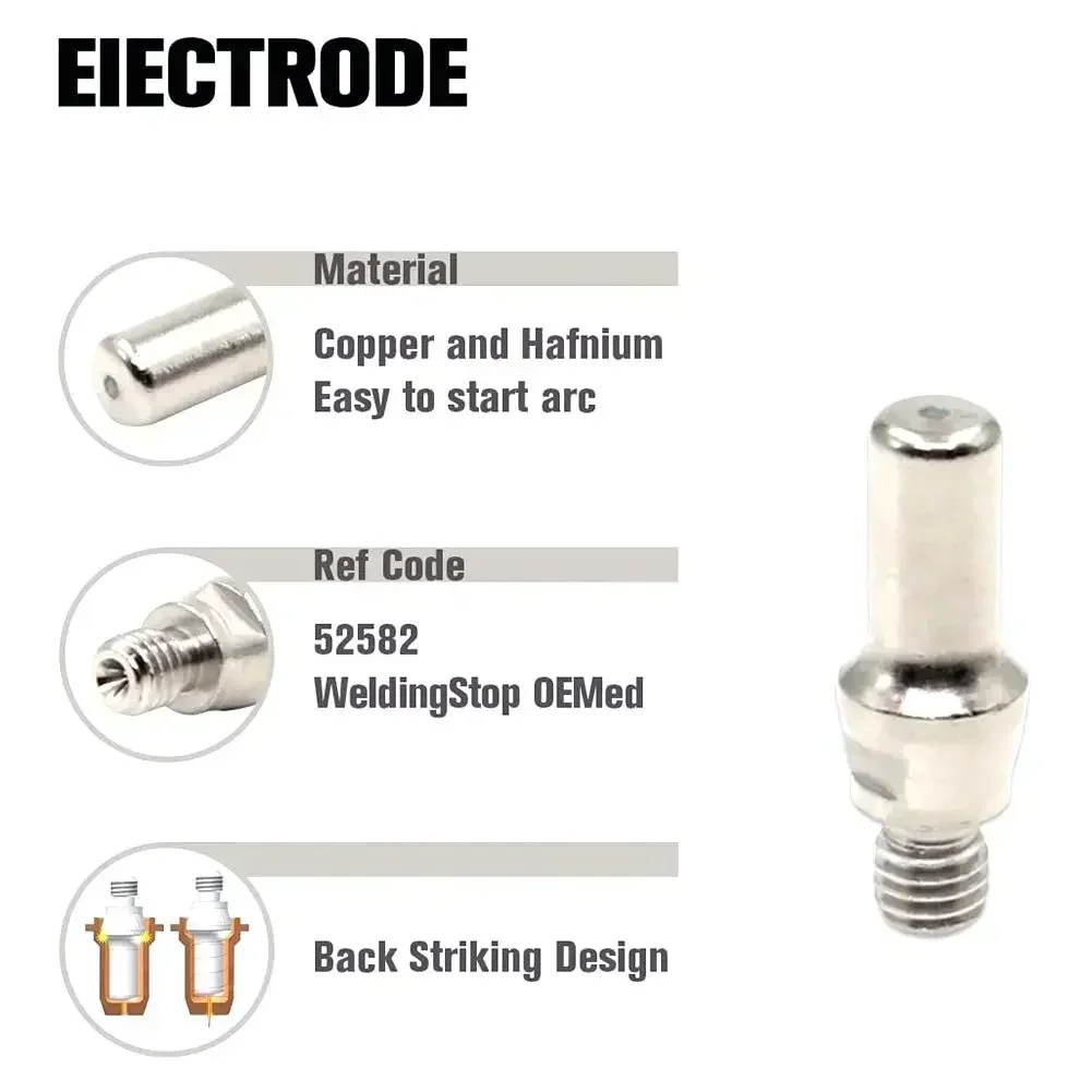 Imagem -05 - Conjunto de Pontas de Tocha de Corte de Plasma Ipt60 Pt60 Ipt40 Pt40 Especificações Originais Desempenho Confiável para Iptm 60