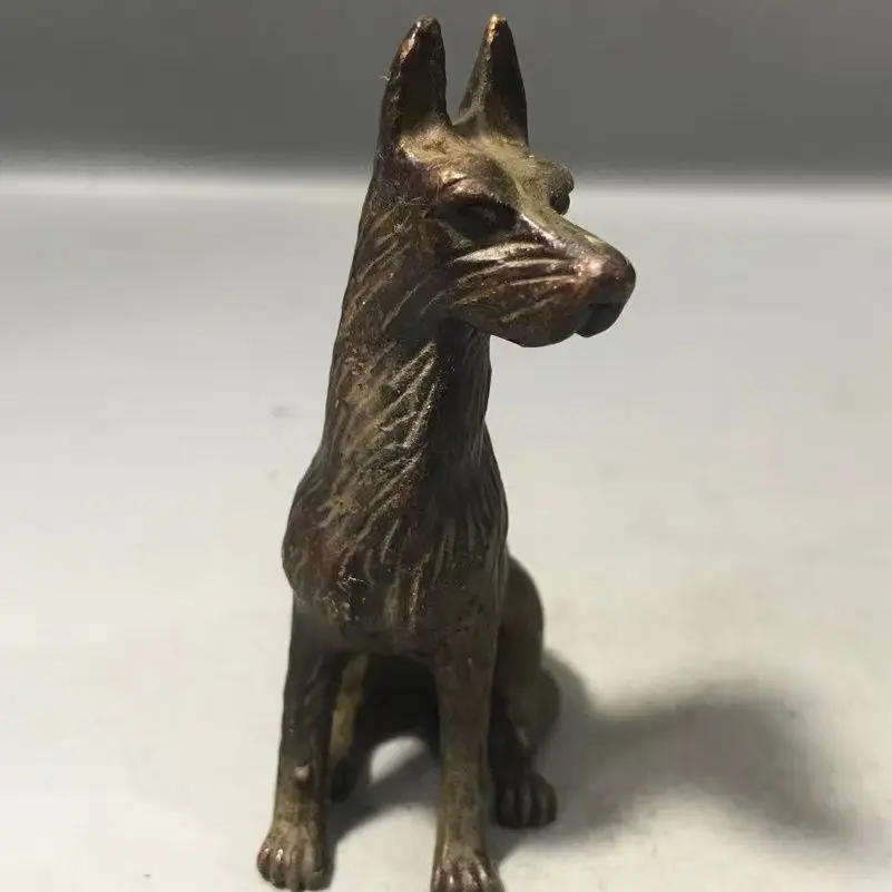 German shepherd dog wolf dog Statue Sculpture Figurines Home Garden Decoration Statues For House