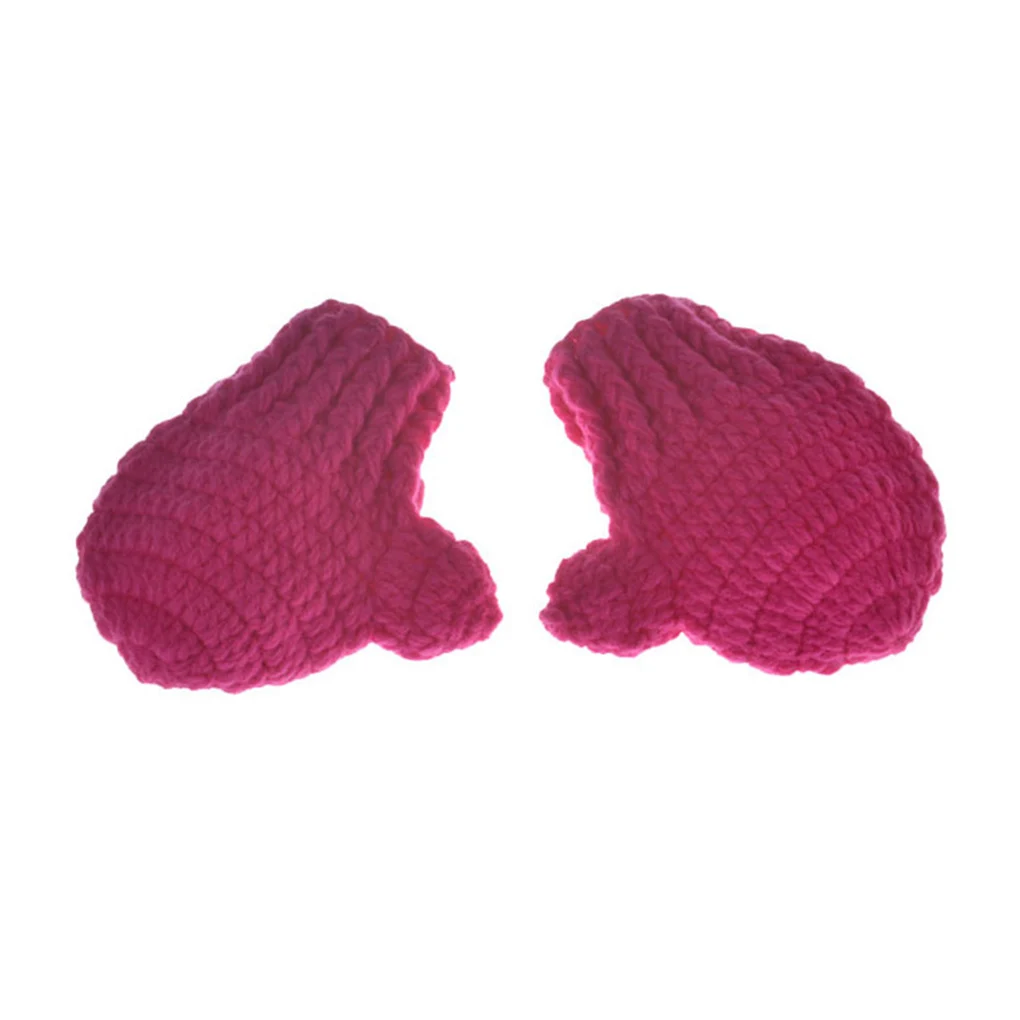 أزياء الملاكمة المحبوكة لحديثي الولادة مصنوعة يدويًا منسوجة للأطفال ملابس دعامة للتصوير الفوتوغرافي الشهري #3