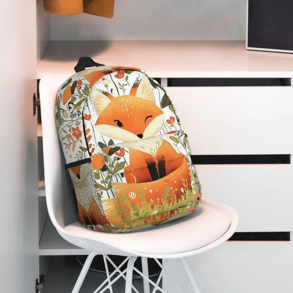 

Cartoon Fox In The Grass Backpack Student BookBag Children School Bag Laptop Shoulder Bags for Boys Girls