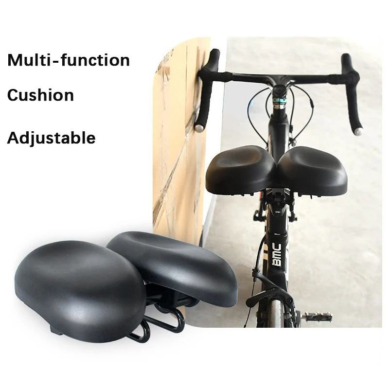 Mountainous Bicycle Big Butt Widened And Thick Health Cushion Adjustable Noseless Saddle Multi-functional Riding Cushion