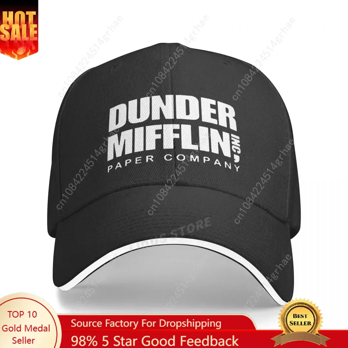 

Women Dunder Mifflin Incom panyWernham Hogg TV Show Michael Scott Space Baseball Cap The Office Tv Men Hip-hop Hat