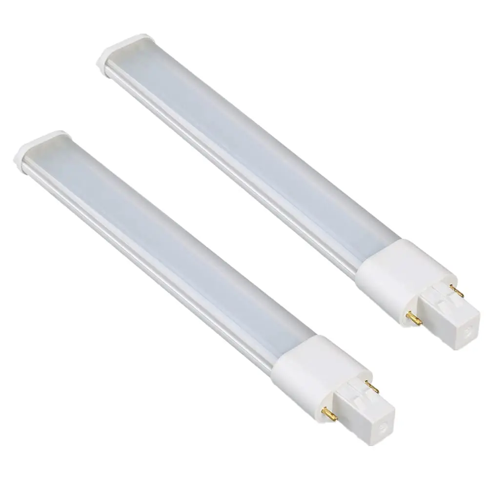 2pcs LED PL G23 GX23 3W4W5W7W Bulb Horizontal Side Plug Ceil CFL PL-S 7W 9W 13W Read Table Desk Lamp Replacement,Remove Ballast