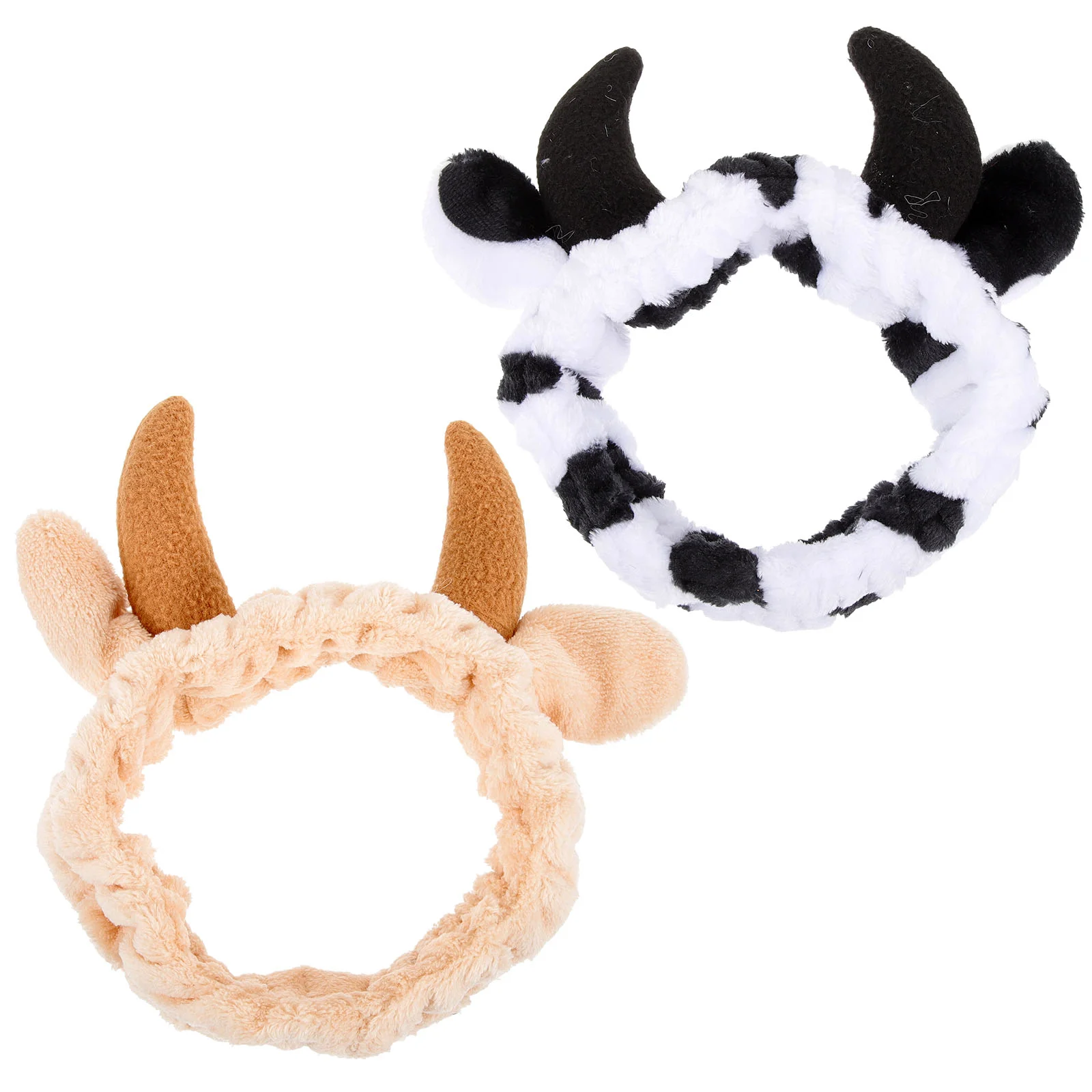 2 Pcs Animal Face Wash and Hair Bundle Skincare Headbands for Women Makeup Spa Washing Cute