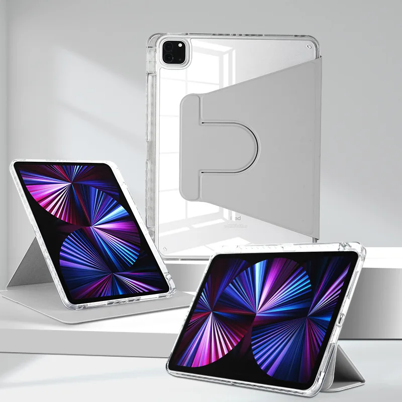 

Для iPad Pro 12,9 11 10,5 10,9 10,2 9,7 Чехол с вращением на 360 градусов, держатель для карандашей, чехол для iPad Air 5 4 3 2 1 10 9 8 7-го поколения