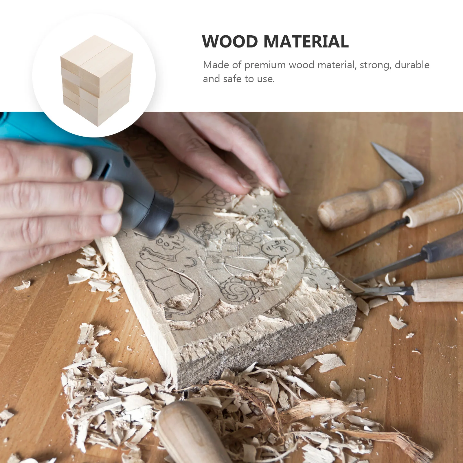 

10 шт., резьба по липу, деревянные блоки, гладкие незавершенные доски «сделай сам», ремесленный материал для украшения ручной работы, деревянные доски «сделай сам»