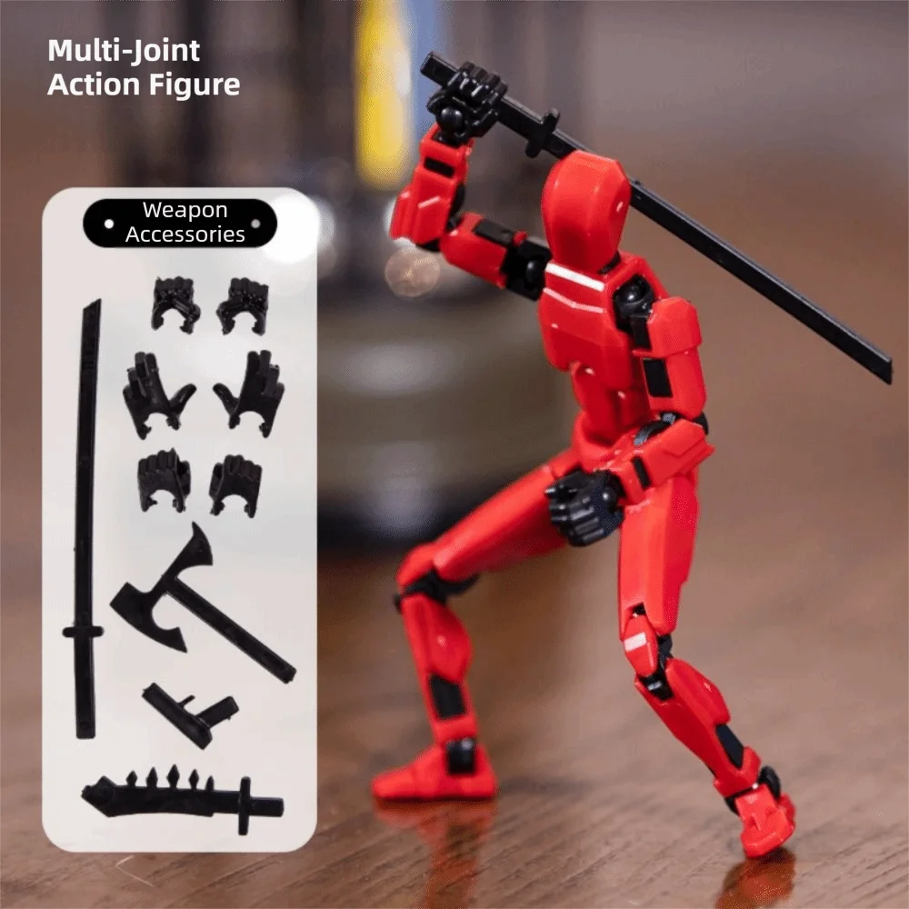 Poseable Model Multi-Jointed Robot Handheld Multi Joint Mobile Action Figure Transformation Robot 3D Printed Mannequin