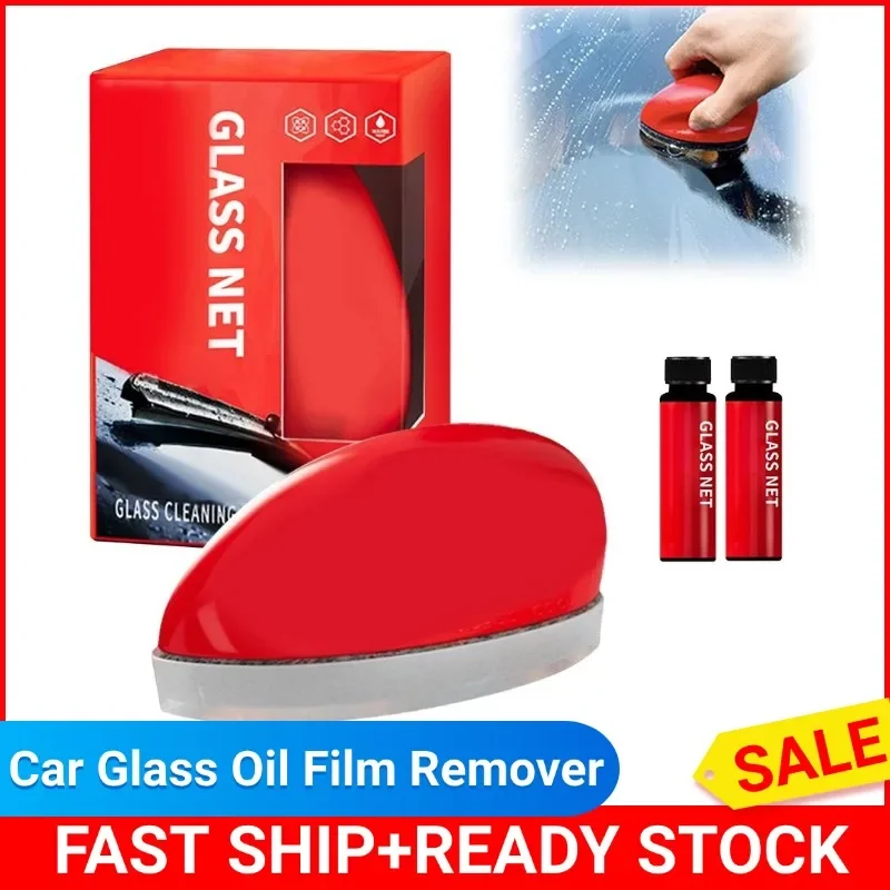 Car Glass Oil Film Remover Glass Polishing Compound Windshield Cleaner Car Glass Polishing Clear Window Auto Detailing