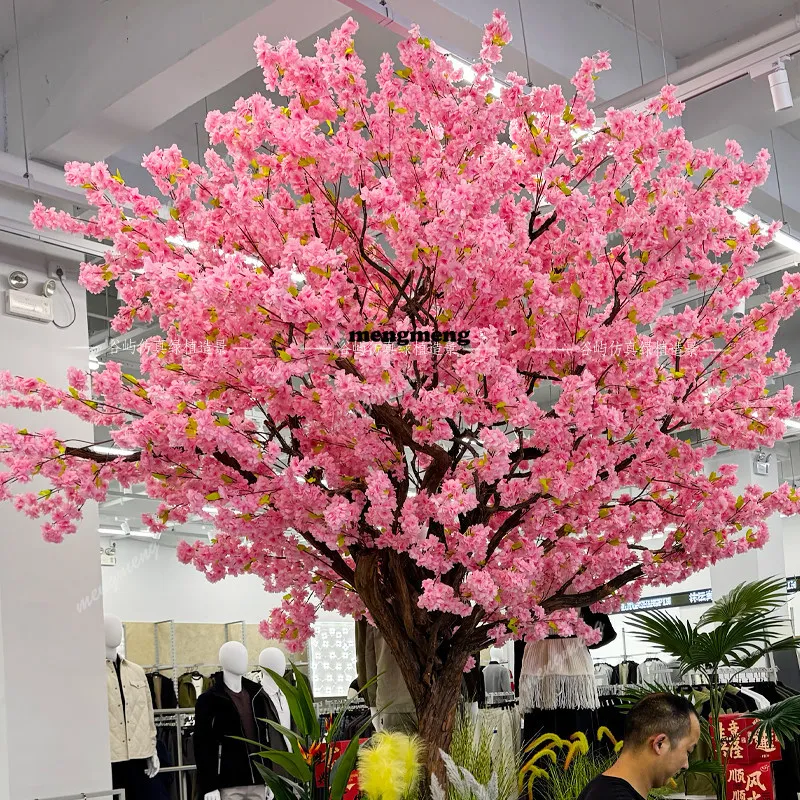 

simulated cherry blossom tree green plant decoration and landscaping check-in mall wishing fake tree landscaping artificial tree