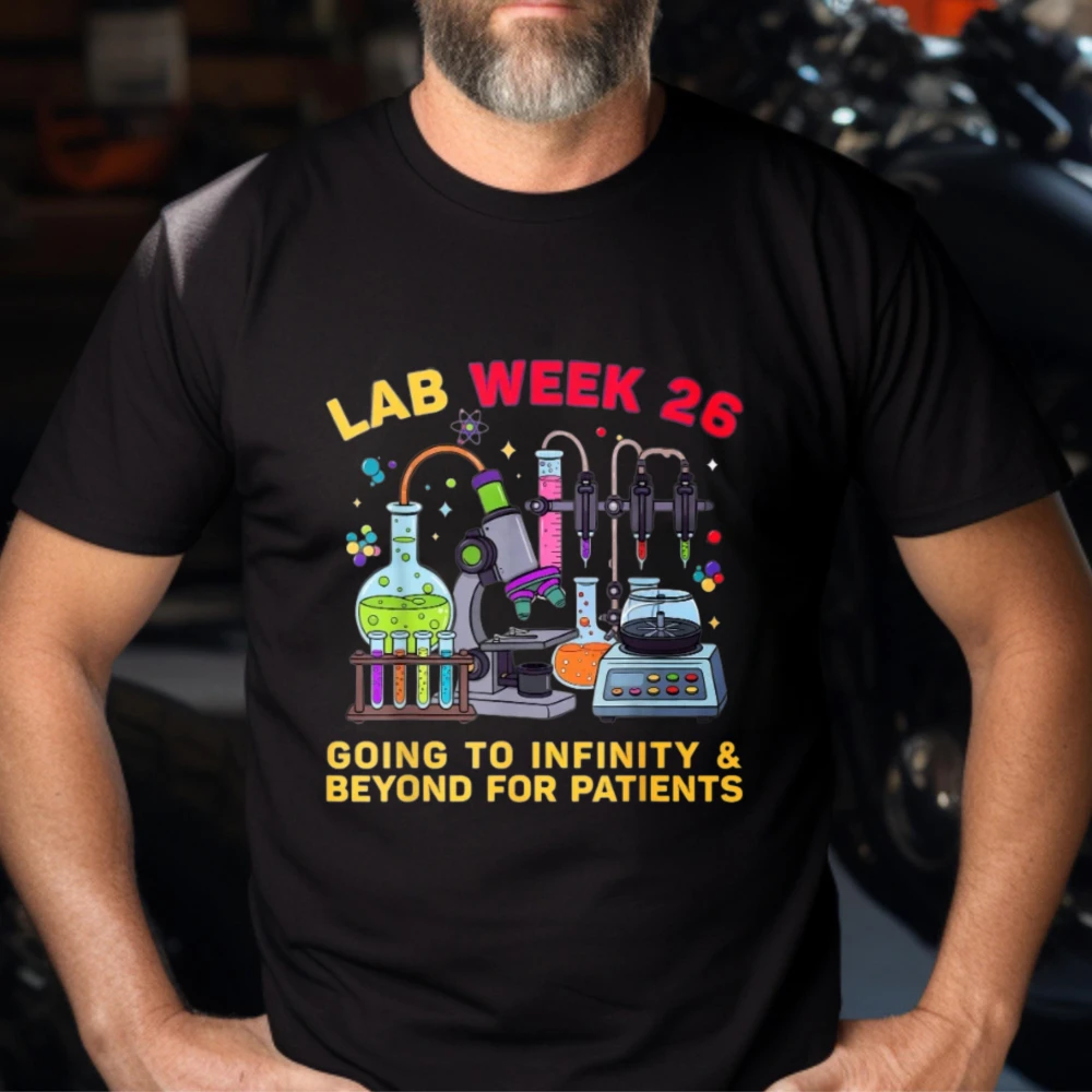 تي شيرت قطني للجنسين بتصميم رس - مراجعة Medical Lab Humor وسعره
