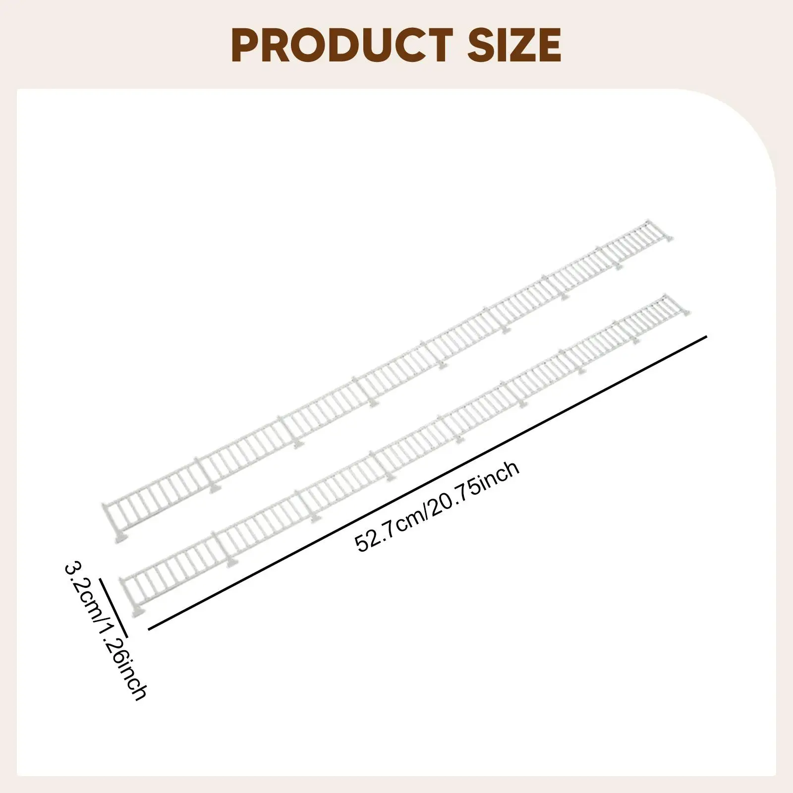 2 peças modelos de cerca modelo de trilhos de trem para layouts arquitetônicos jardim de fadas