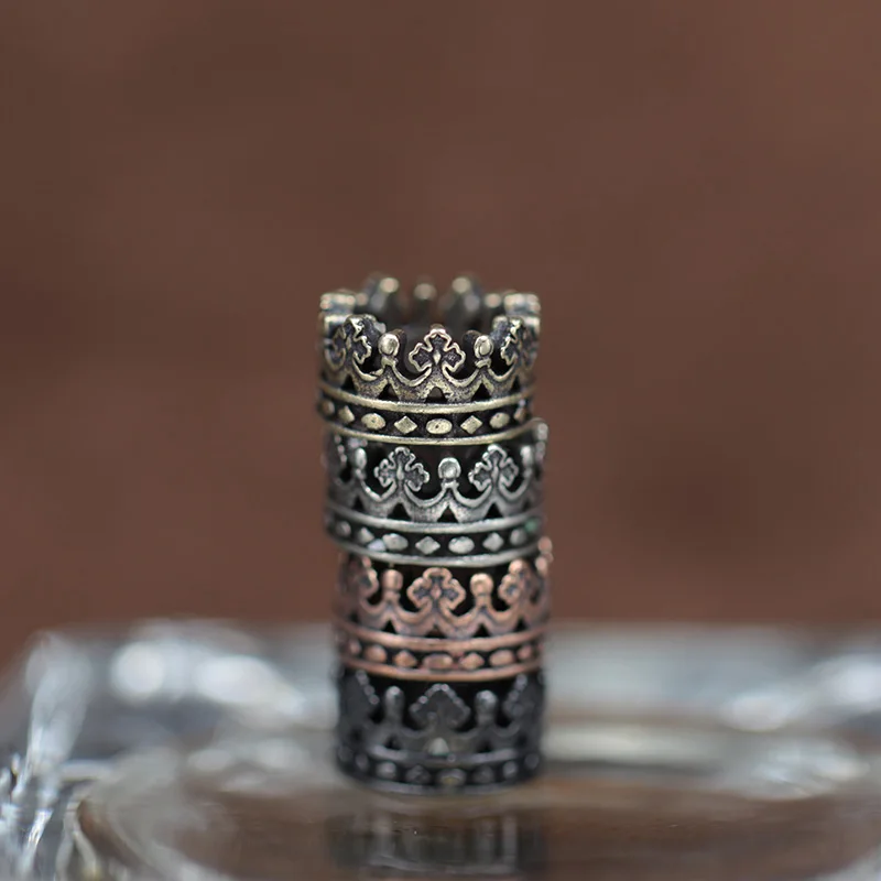 خرز سكين نحاسي بتاج ملكي، أساور منسوجة يدويًا من باراكورد، إكسسوارات معلقة، أدوات خارجية - 5