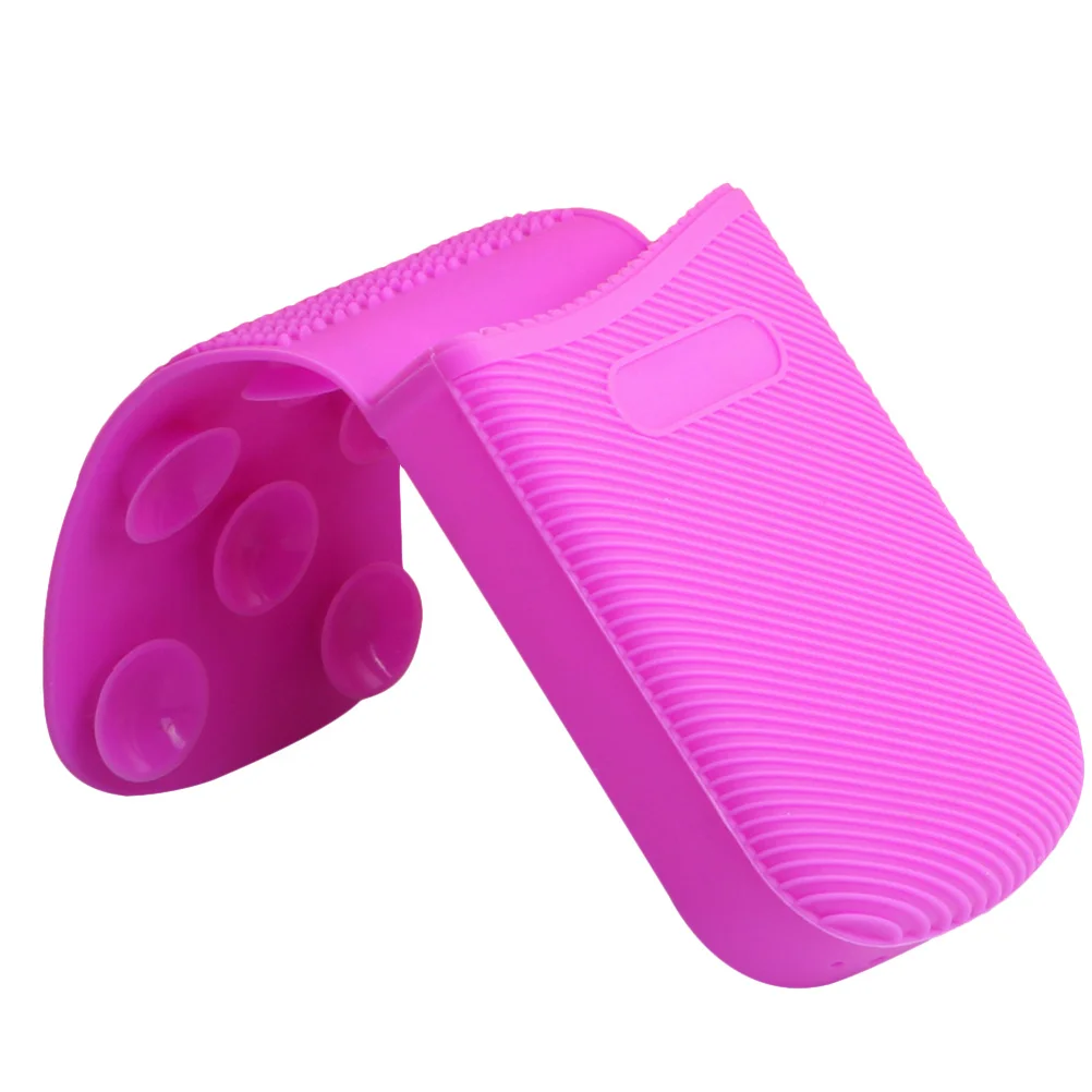 

Makeup Brush Cleaning Mat Silicone Foldable Scrubber For Brushes Sponges Eggs Durable Easy Clean Tool Mat For Cleaning