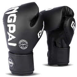 Guantes De Kick Boxing para hombres y mujeres, manoplas De PU para Karate, MuayThai, lucha libre, equipo De entrenamiento MMA Sanda, 8,10,12,14 OZ