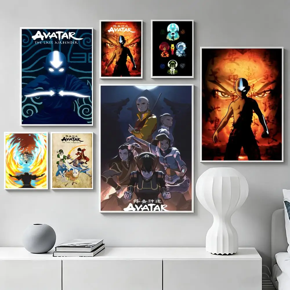 Animation A-Avatar The Last Airbender Poster Premium Art Wall Decor, Simple Ornament for Living and Leisure Areas
