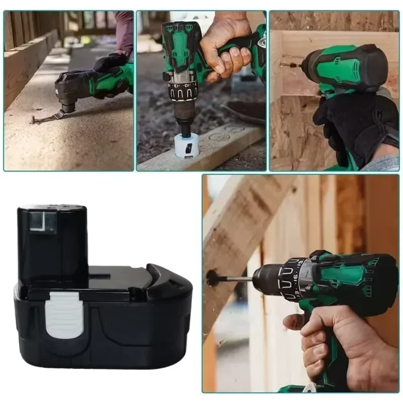 جديد 18 فولت 12800 مللي أمبير 12.8ah تبديل البطارية لشركة هيتاشي EB1812S EB1814SL EB1820 EB1826HL EB1830 DS18DL تراكم