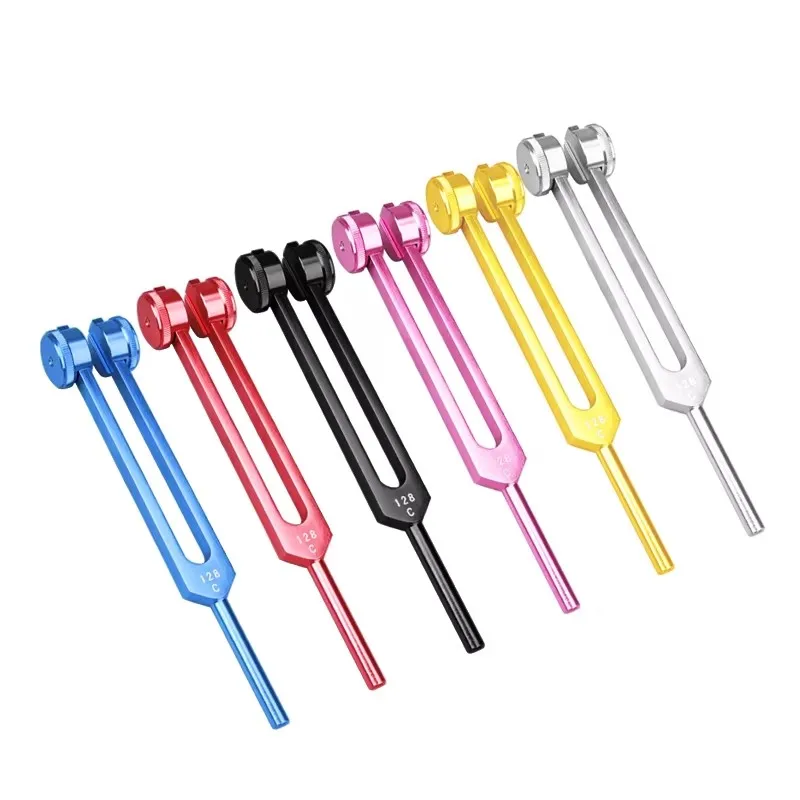 128Hz Medical Neurological Massager Tuning Fork Mallet Chakra Hammer Vibe for Sound Healing Therapy Nerve System Test Tool B2