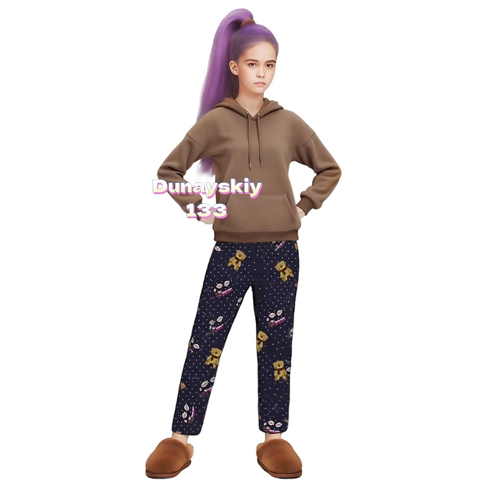 Zoey Rumi Mira KPop Demons Hunter Stroje Cosplay Spódnica dla Dzieci Fioletowa Koszulka Idealna dla Kobiet Dziewcząt Halloween Filmowa Gra Fabularna