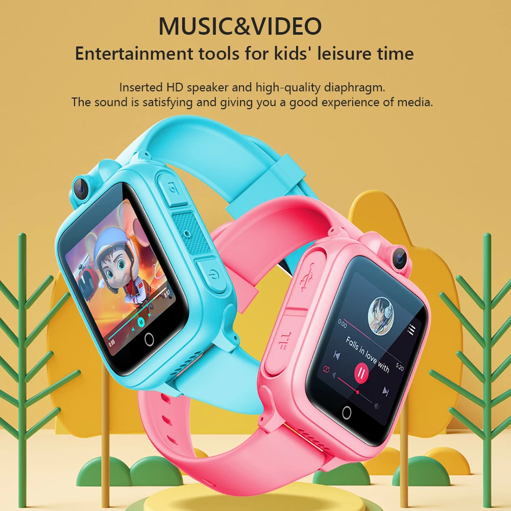 Inteligentny zegarek dla dzieci Zegarek dla dzieci z ekranem dotykowym Odtwarzacz muzyczny 26 gier Kamera Rejestrator wideo Muzyka MP3 Alarm dla dzieci w wieku 4-12 lat