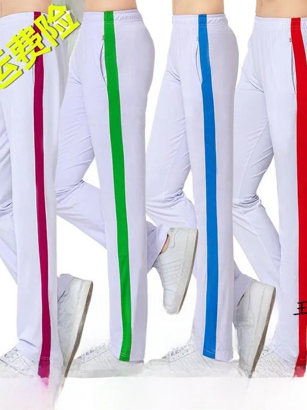 Sporthose mit hoher Taille und geradem Bein, dünnes Modell, Fitn Square Dance, Freizeithose für Männer und Frauen