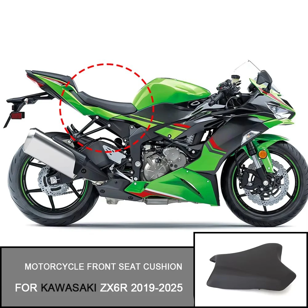

Motorcycle Front Seat Cushion For Kawasaki ZX6R 2019-2025 2024 2023 ZX 6R ZX-6R Original Height Front Driver Rear Passenger Seat