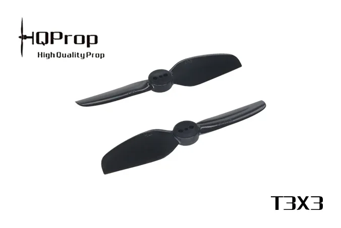 4Pairs(4CW+CCW) HQPROP T3X3 3030 2-Blade 76mm PC Propeller 1.5mm (Random Color) for RC FPV 3inch Drones