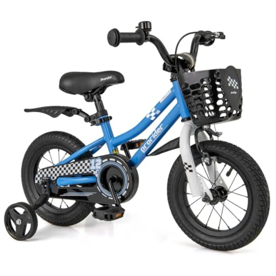 

Bike 12 14 16 18 Inch Toddler Bike for Boys Girls Aged 3-8 Years Old with Removable Training Wheels Handbrake Coaster Brake Bas