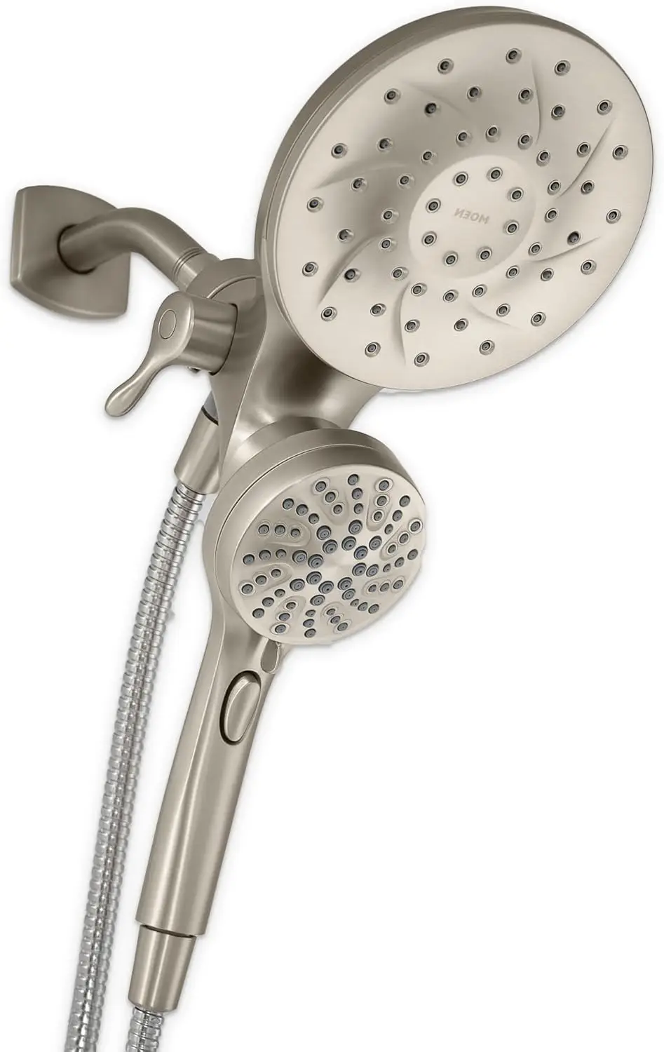 

2-in-1 Rain Showerhead with Magnetic Docking and Spot-Resistant Finish, Detachable Handheld Spray for Versatile Bathing