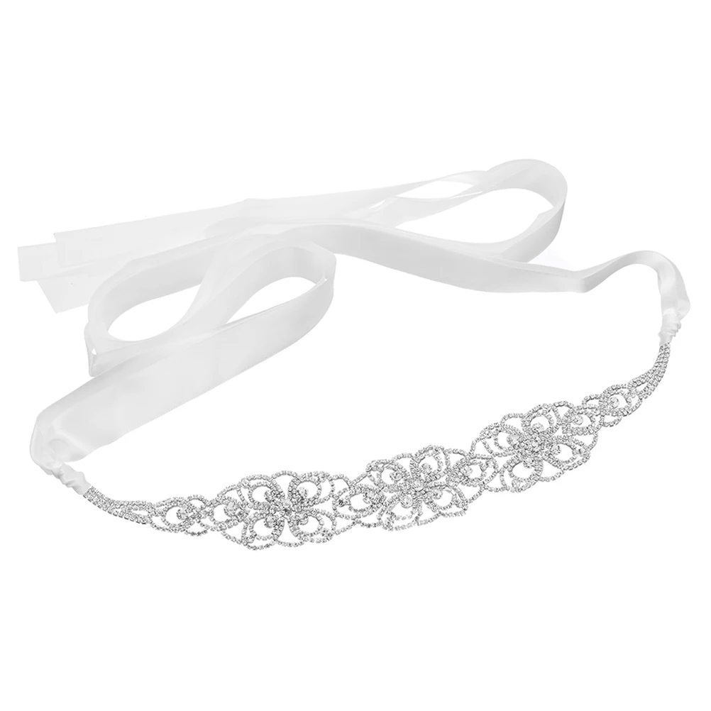 

Bride Belt Wedding Dress Accessories Crystal Bridesmaid Elegant Bridal Waistband Decor Photo Party Occasions Belt