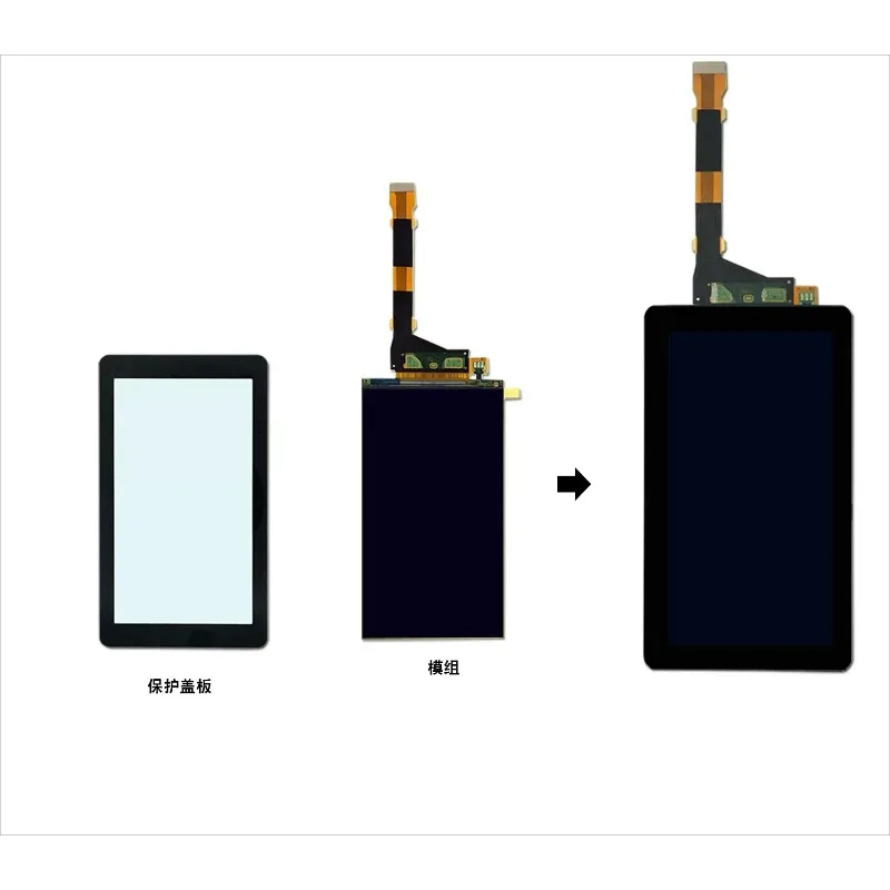 5.5 Inch 2K Mono LCD Screen with Cover Plate Replacement Photocuring LCD for Resin 3D Printer Compatible with Photon Series