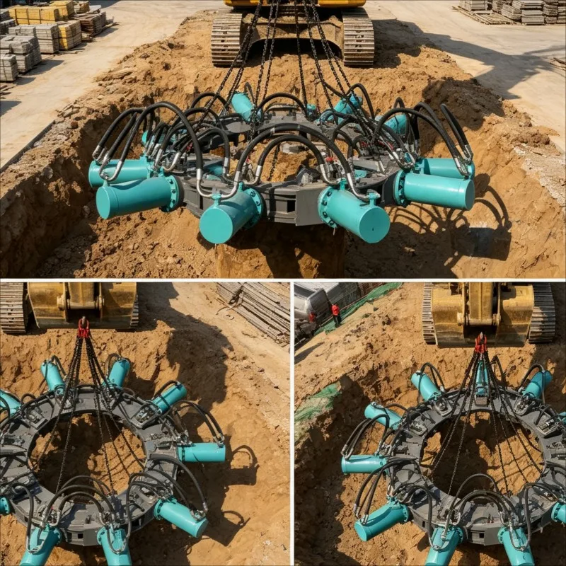 Customized Pile Breaker Attachment forexcavator Hydraulic Concrete Pile Cutter Multi-Module for Round
