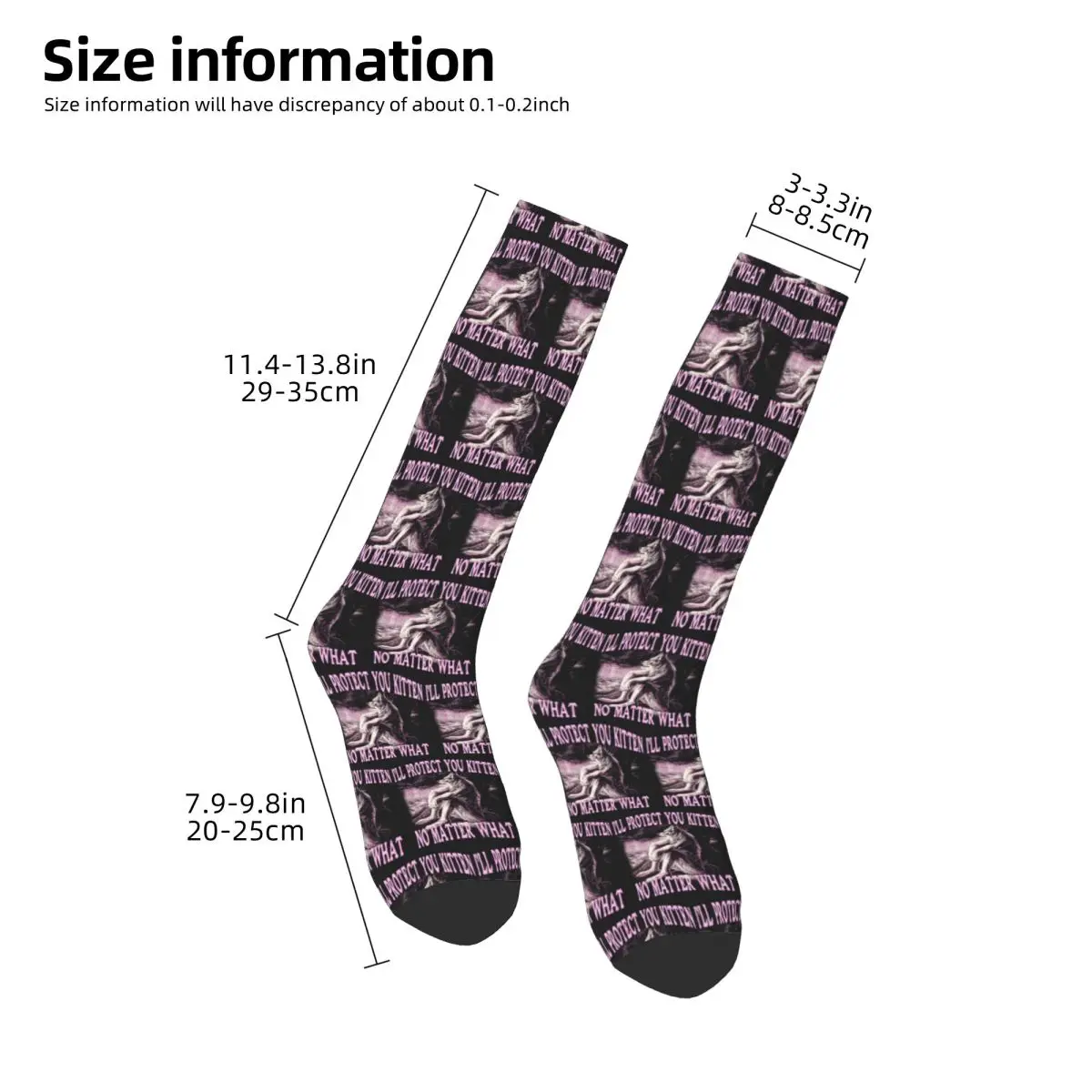 Wolf Ripping Alpha Wolf Werewolf Socks Harajuku Stockings All Season Long Socks Accessories for Unisex Christmas Gifts