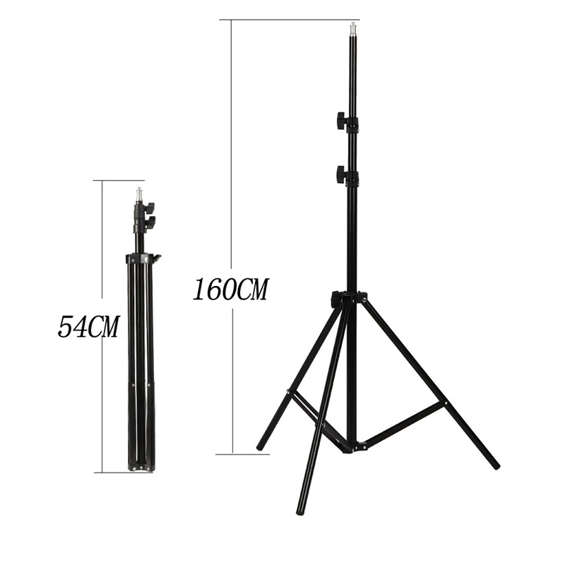 Tripod 20 50 160 200cm Photography Light Stand Anchor Douyin Live Foot Stick 2m Floor-Video Filming 1/4 Mobile Phone