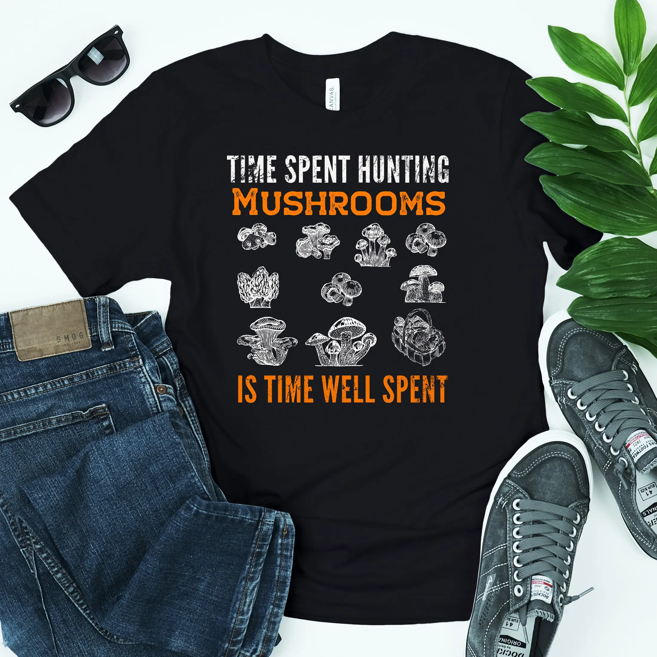 Mushroom Foraging T Shirt Money Spending Time Hunting Mushrooms