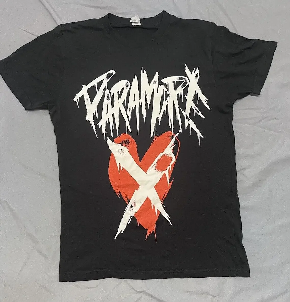 

Paramore Band Rock Me T Shirt Xs Black Heart X Logo Great Condition